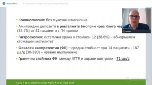 Гастроинтестинални симптоми при транстиретинова амилоидоза, асоциирана с Glu89Gln мутация