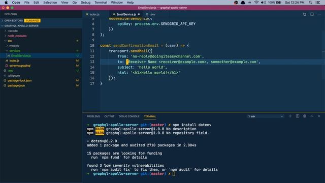 Sending confirmation emails using Nodemailer and SendGrid смотреть онлайн