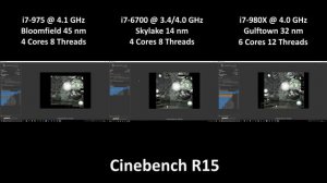 i7-975 vs i7-980X vs i7-6700 | Cinebench R15 CPU Benchmark Test | Windows 10