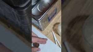 Мойка монет в ультразвуковой ванне с применением MS70 часть 1.