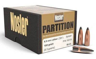 Nosler Partition 6,5 mm/264 100 gr/6,5 грамм, ВС-0,326, Spitzer