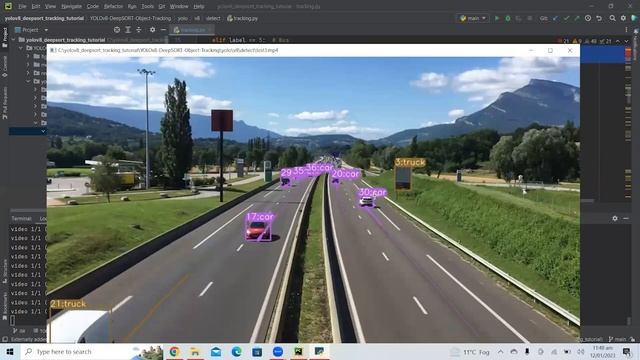 Real-Time Object Tracking using YOLOv8 and DeepSORT | Vehicles Counting (Vehicles Entering& Leaving
