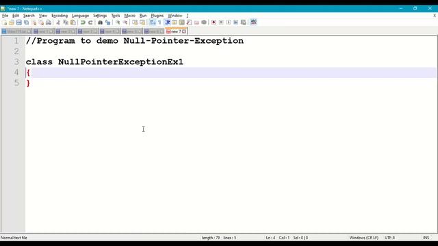115. NullPointerException in Java Program || Exceptions in Java Prog || Exception Handling Mechanis