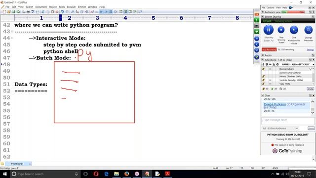 Python Tutorials | Python Identifier | Class - 2 | by Mahesh sir