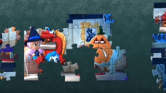 Bubble Guppies Halloween Jigsaw Puzzle Game For Kids Rompecabezas смотреть онлайн