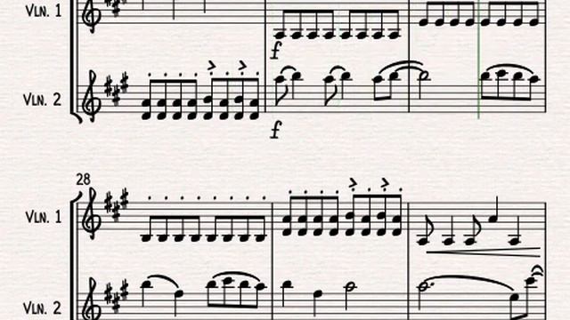 Wildest Dreams from BRIDGERTON for Violin Duet смотреть онлайн