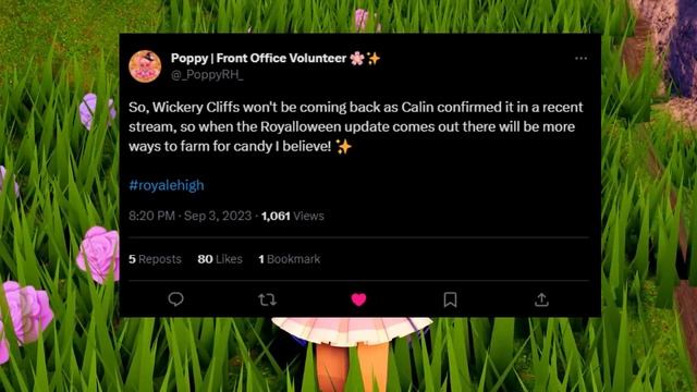 WICKERY CLIFFS WILL NOT COME BACK| Roblox Royale High Campus 3 Royalloween 2023 смотреть онлайн