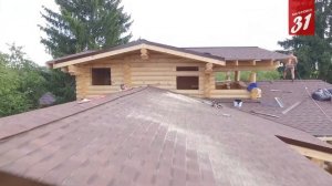 Строительство дома из оцилиндрованного бревна с финским профилем в москве