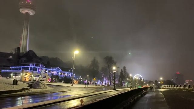 Вечерняя прогулка на Ниагарский Водопад. Канада