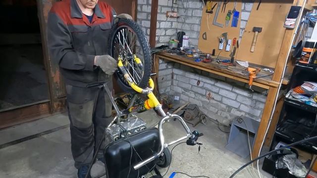 Трицикл из гироскутера за 30 минут своими руками