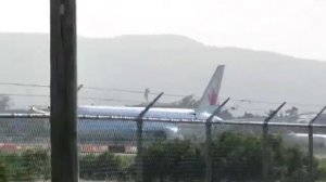 Air Canada Boeing 787 Dreamliner departing from Sangster International Airport Jamaica