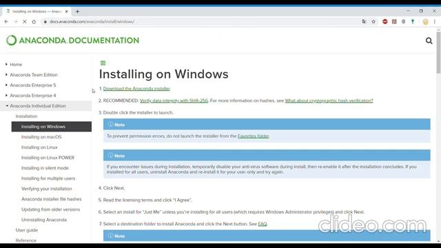 Инструкция по установке Jupyter Notebook смотреть онлайн