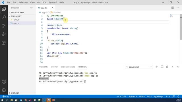 10.TypeScript Classes | Inheritance | Method Overriding| Static Keyword [16-Mar-2021]