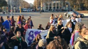 #VagaFeminista8M Les Corts. 2019