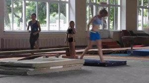 Тренировка по спортивной гимнастике ШВСМ