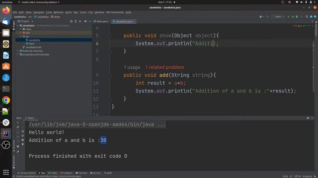 Method Overloading in Java | Method Overloading in Java in Marathi |JavaKatta