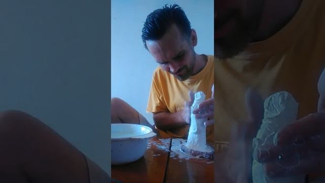 Изготовление статуэтки из гипса. Форма из силикона.Часть 1.