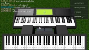 Roblox Piano Keyboard megalovania