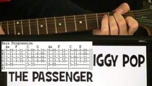 Iggy Pop Passenger Chords & Guitar Tab with Guitar Lesson