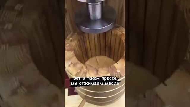 Деревянный пресс для отжима сыродавленного масла