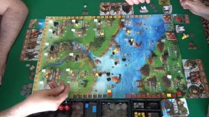 318 Викинги - играем в настольную игру. Raiders of the North Sea board game.