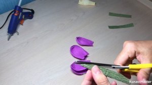 Цветы из конфет/крокус из конфет