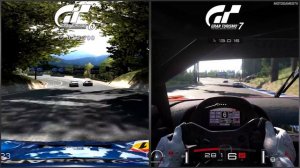 Gran Turismo 6 vs Gran Turismo 7 - Trial Mountain Early Comparison