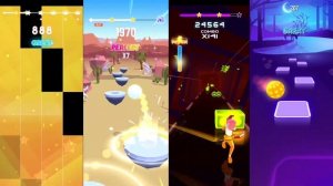 Magic Tiles Vs Hop Ball 3 Vs Beat Blader 3D Vs Tiles Hop -Stressed Out