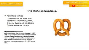 Технология пекарни. Что такое клейковина.