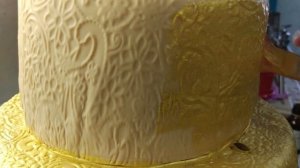 Золотой торт - покрытие торта золотом