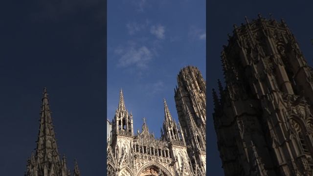 Готический собор в городе #Руан #Франция Gothic cathedral #Rouen #France #shorts #shortvideo #video