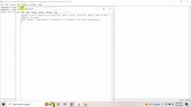 Python| How to concatenate strings (GitHub source code)