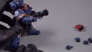 ULTRAMARINES: VETERAN SERGEANT ICASTUS WARHAMMER 40K 1/18 figure unboxing JoyToy JT3020