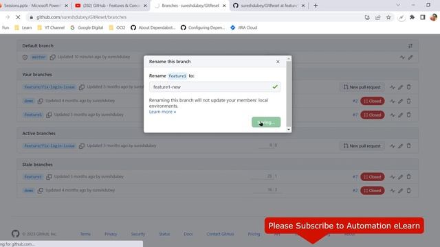 #18 How to Rename Git Branch Directly on GitHub? | What Happens to Old References? смотреть онлайн