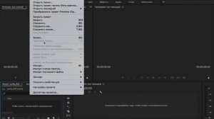 Создаём проект Premiere Pro и прописываем пути. Импорт материала.