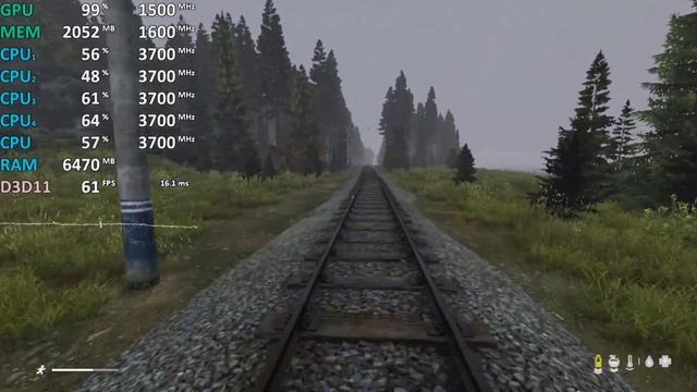 Ryzen 3 2200G Vega 8 Test - DayZ - Gameplay Benchmark Test