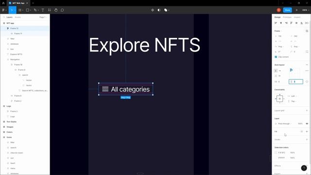 How to Design a NFT Website in Figma with Autolayout - UI/UX Design