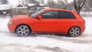 Audi S3 8L Test quattro (test haldex), haldex on snow, тест муфты haldex,