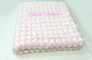 Нежнейший детский плед "Зефир бело-розовый". Мастер класс.