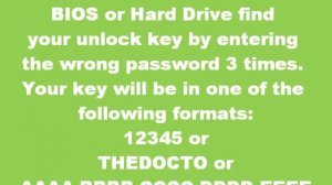 Recovering a Fujitsu-Siemens BIOS / HDD Password