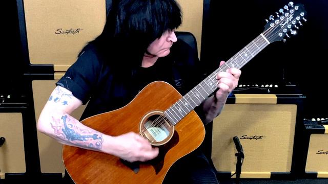 Sawtooth 12-String Mahogany Acoustic Electric Guitar Demo | Michael Angelo Batio смотреть онлайн