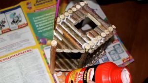 Домик из веток в садик своими руками House of branches in the garden with their hands