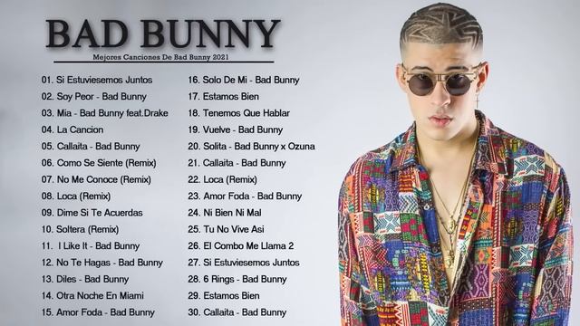 Bad Bunny - Las Mejores Canciones Solo Exitos | Bad Bunny Exitos Canciones Mix 2021 смотреть онлайн