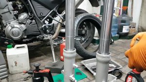 Yamaha FJR1300 вилка часть 2