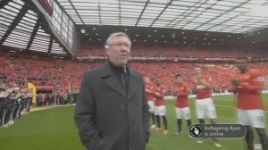 Alex ferguson Reception At Old Trafford! ( Manu Vs Swansea )