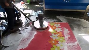 Трёхфазный ротор (однодисковая машина) для чистки ковров EUROMAK. Для работы в цеху по стирке ковро