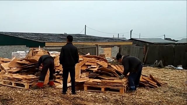 Укладка плитняка златолита на поддоны для отправки заказчику