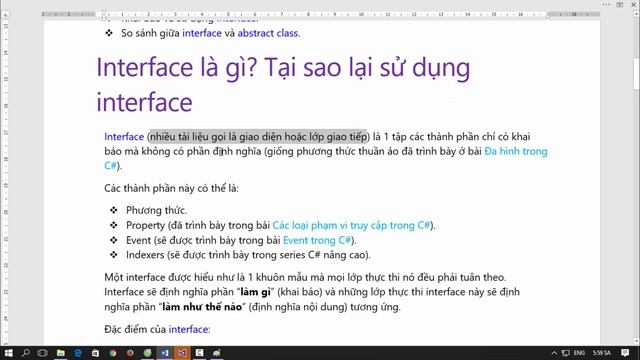 [Khóa học lập trình hướng đối tượng C#] - Bài 7: Interface | HowKteam смотреть онлайн
