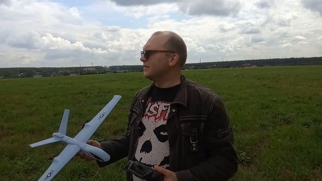 Американский военный беспилотник. Z51 Predator RC Airplane. Радиоуправляемый самолет из Китая смотреть онлайн