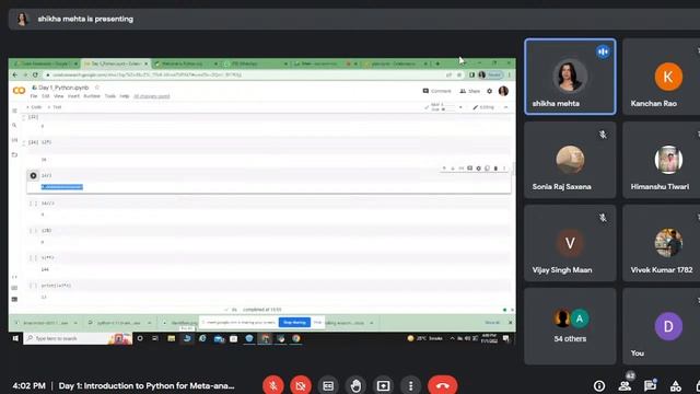 Day 1: Introduction to Python for Meta-analysis of Data" November 01-05, 2022 смотреть онлайн